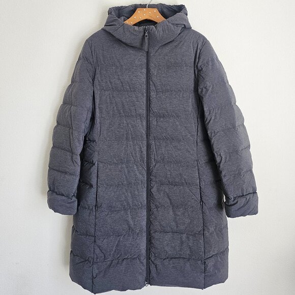 Uniqlo Jackets & Blazers - UNIQLO Gray Long Hooded Puffer Coat XL NWOT
